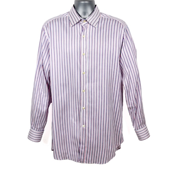 ETRO Men's Pinstripe Sport Shirt 42 EU / 16.5 US - Picture 2 of 7